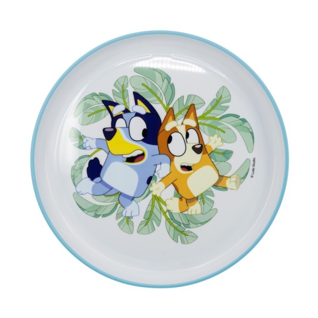 NON SLIP BICOLOR PREMIUM PLATE BLUEY