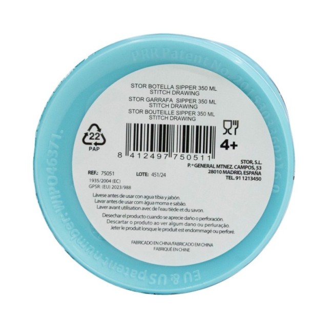 CHARACTER SIPPER BOTTLE 350 ML STITCH