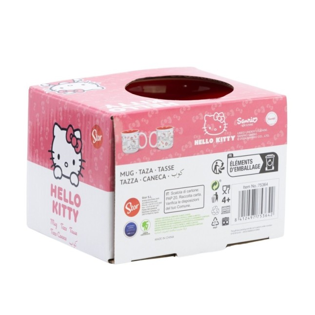 CERAMIC BREAKFAST MUG 14 OZ IN GIFT BOX HELLO KITTY