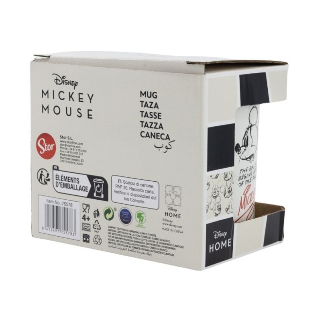 CERAMIC MUG 11 OZ IN GIFT BOX MICKEY MOUSE VINTAGE