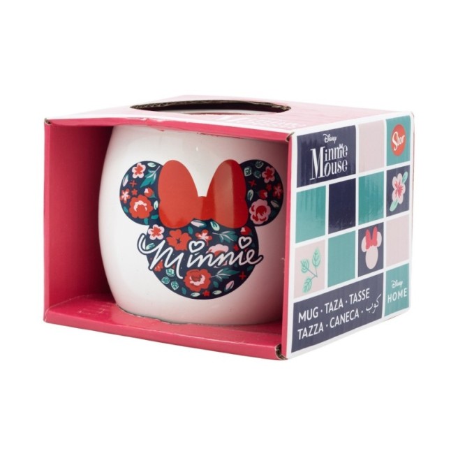 CERAMIC GLOBE MUG 13 OZ IN GIFT BOX MINNIE MOUSE GARDENING