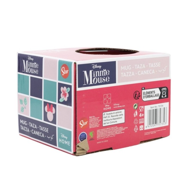 CERAMIC GLOBE MUG 13 OZ IN GIFT BOX MINNIE MOUSE GARDENING