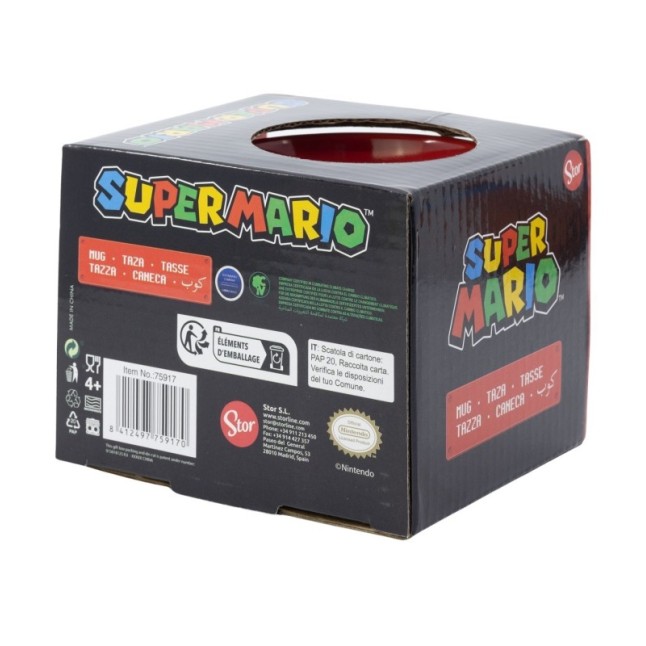 CERAMIC ELITE MUG 13 OZ IN GIFT BOX SUPER MARIO