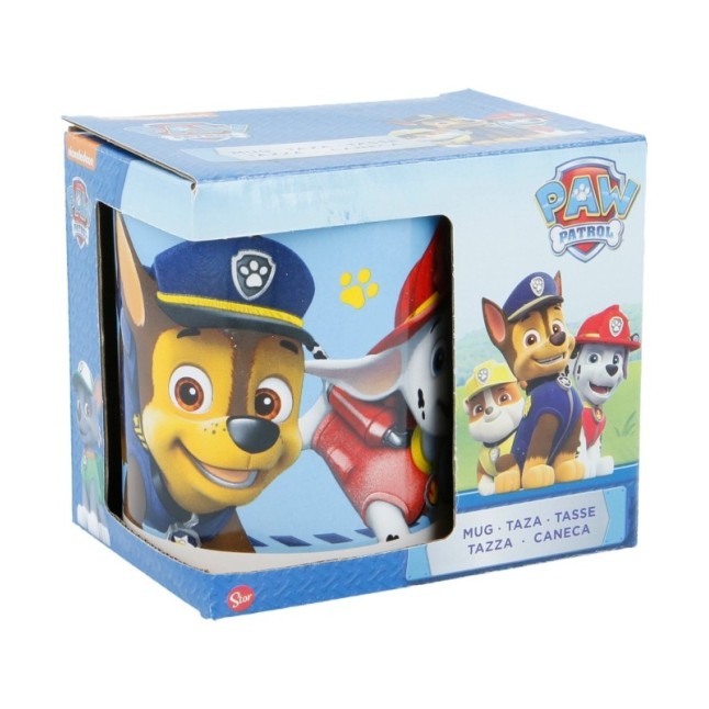 CERAMIC MUG 11 OZ IN GIFT BOX PAW PATROL BOY ICONS