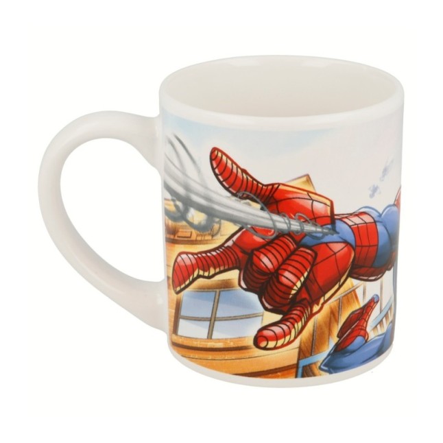 3 PCS CERAMIC SNACK SET (PLATE, BOWL, MUG) IN GIFT BOX SPIDERMAN STREETS