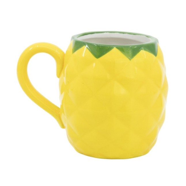 CERAMIC 3D MUG 14 OZ IN GIFT BOX STITCH PINEAPPLE