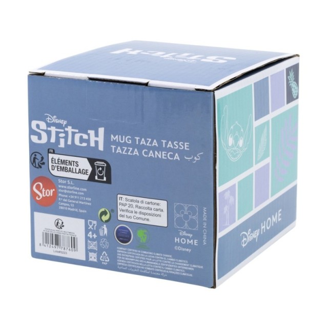 CERAMIC 3D MUG 14 OZ IN GIFT BOX STITCH PINEAPPLE