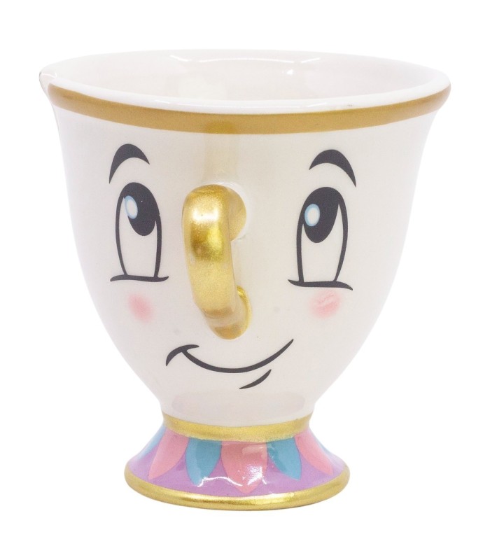 CERAMIC 3D MUG 6 OZ IN GIFT BOX BEAUTY AND THE BEAST CHIP