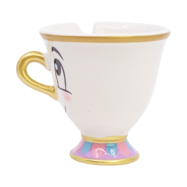 CERAMIC 3D MUG 6 OZ IN GIFT BOX BEAUTY AND THE BEAST CHIP