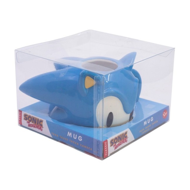 CERAMIC 3D MUG 13 OZ IN GIFT BOX SONIC HEAD