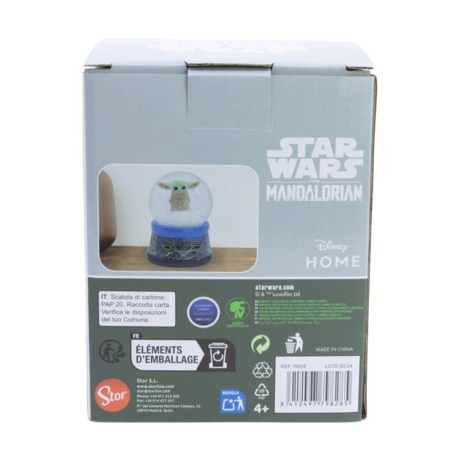 GLASS SNOW GLOBE GROGU EN ESTUCHE