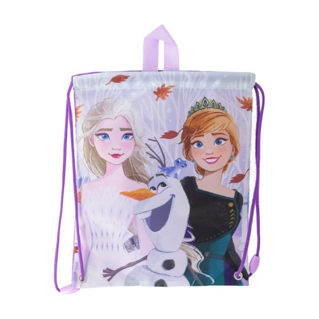 DRAWSTRING LUNCH BAG FROZEN AUTUMN LEAVES