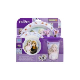 5 PCS MCIRO SET (PLATE, BOWL, TUMBLER, CUTLERY) FROZEN AUTUM LEAVES