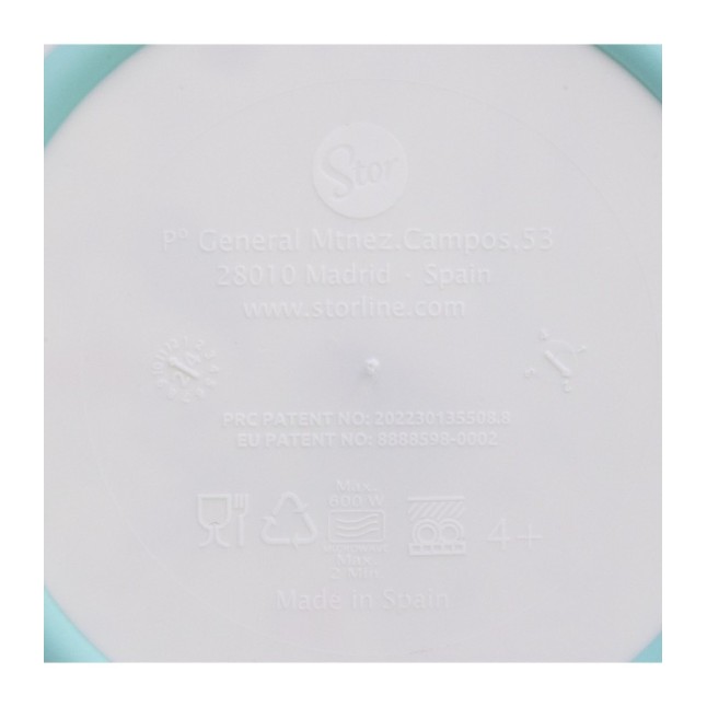 NON SLIP 5 PCS BICOLOR PREMIUM SET (PLATE, BOWL, TUMBLER, CUTLERY) IN STANDARD BOX FROZEN SNOWY TALE