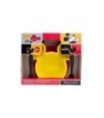 4 PCS CHARACTER KIDS SHAPED PP SET (BOWL, PLATE AND CUTLERY) IN GIFT BOX MICKEY MOUSE TRUE CHAMPIONS