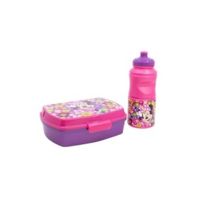 2 PCS BTS SET (SPORT BOTTLE AND SANDWICH BOX) IN GIFT BOX  MINNIE BOLD FLORALS