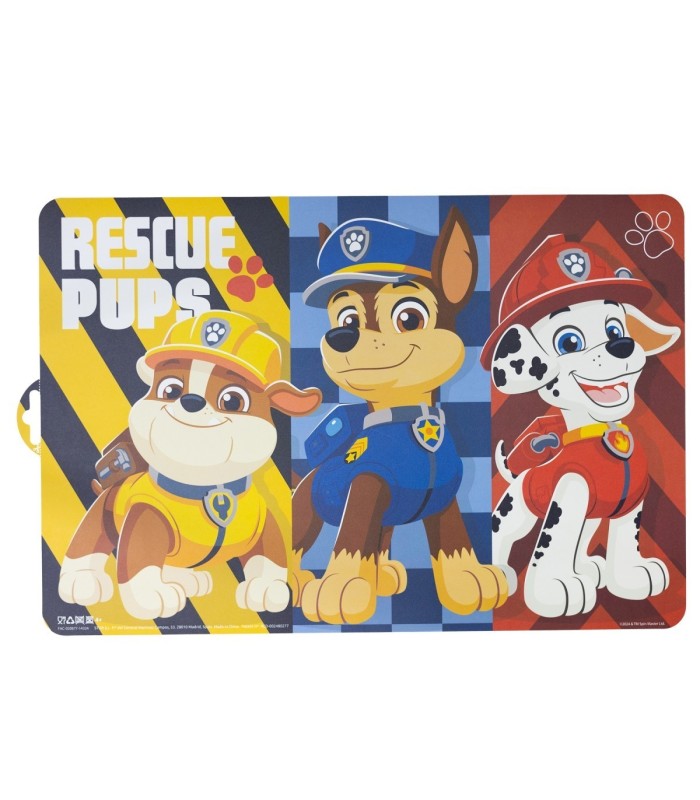 EASY OFFSET PLACEMAT PAW PATROL BOY RESCUE PUPS
