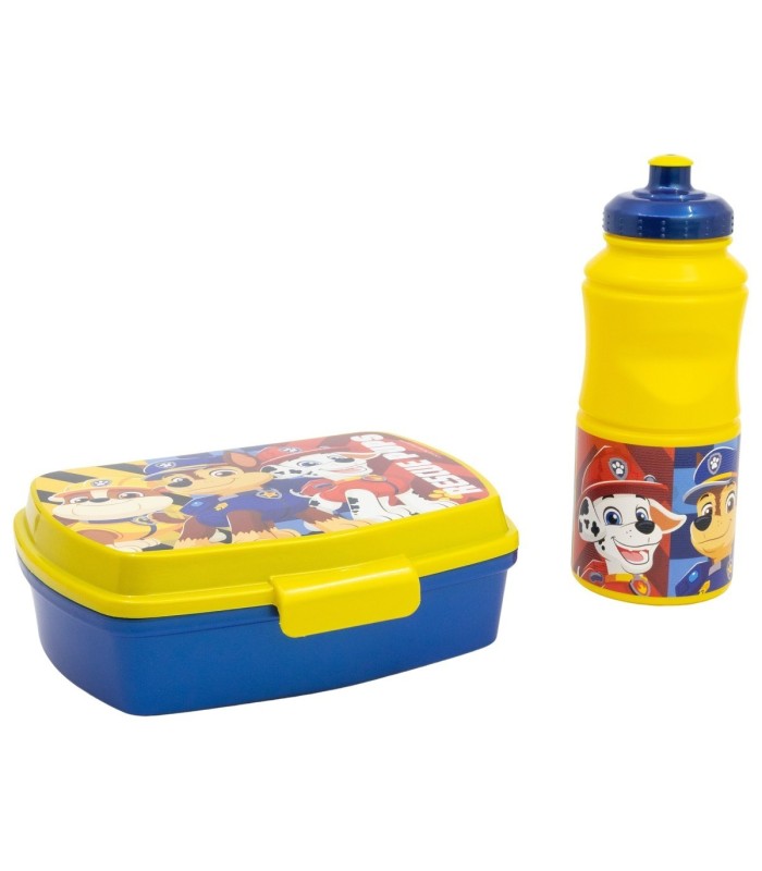 2 PCS BTS SET (SPORT BOTTLE AND SANDWICH BOX) IN GIFT BOX  PAW PATROL BOY RESCUE PUPS