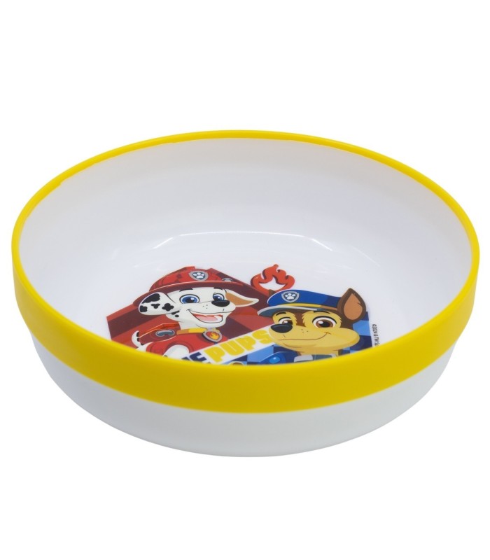 NON SLIP BICOLOR PREMIUM BOWL PAW PATROL BOY RESCUE PUPS