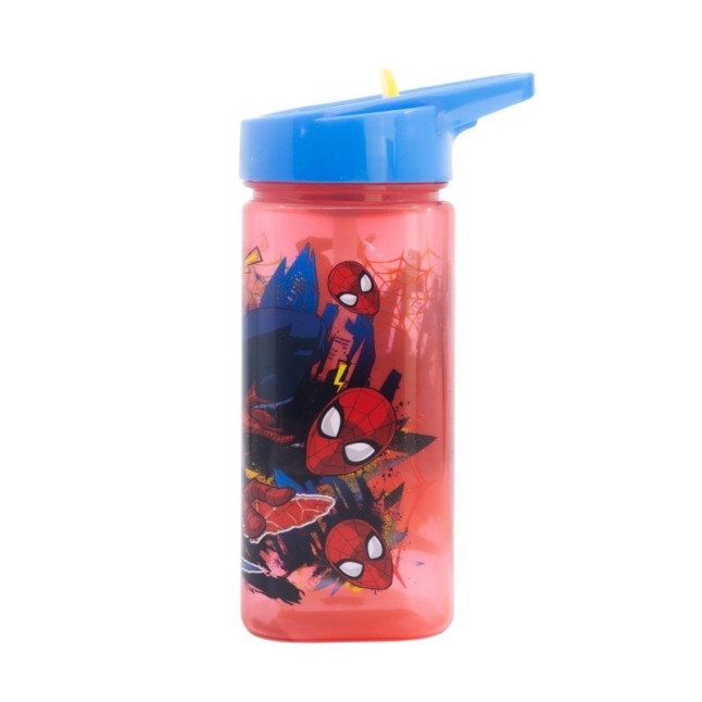 SQUARE WATER BOTTLE 510 ML SPIDERMAN MOVING TARGET