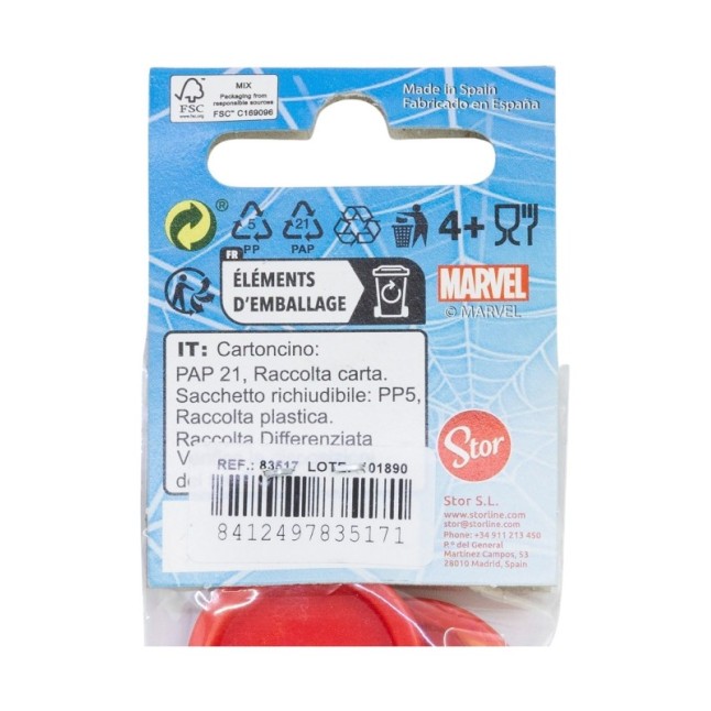 2 PCS PP CUTLERY (SPOON AND FORK) SET IN POLYBAG SPIDERMAN MOB RULES