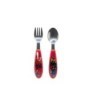 2 PCS ELLIPTICAL METALLIC CUTLERY (SPOON AND FORK) SET SPIDERMAN MOVING TARGET