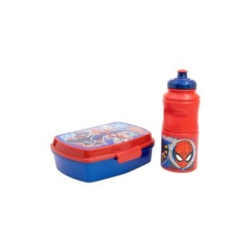 2 PCS BTS SET (SPORT BOTTLE AND SANDWICH BOX) IN GIFT BOX  SPIDERMAN MOB RULES