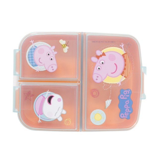 MULTI COMPARTMENT SANDWICH BOX PEPPA PIG CORE