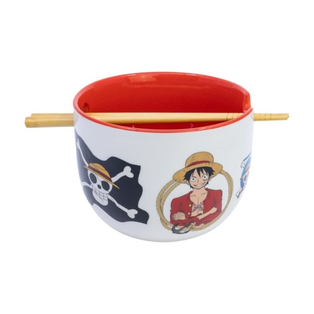 CERAMIC RAMEN BOWL WITH CHOPSTICKS IN GIFT BOX ONE PIECE CLASSIC