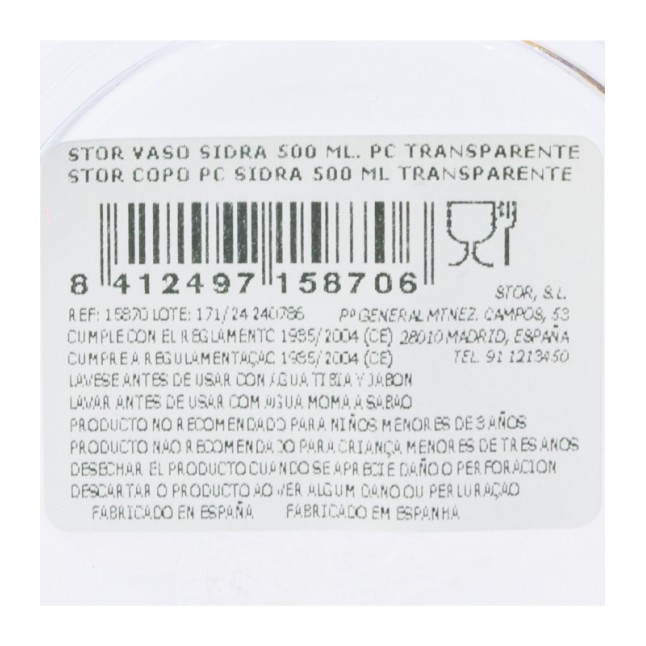 CIDER GLASS PC 50 CL.