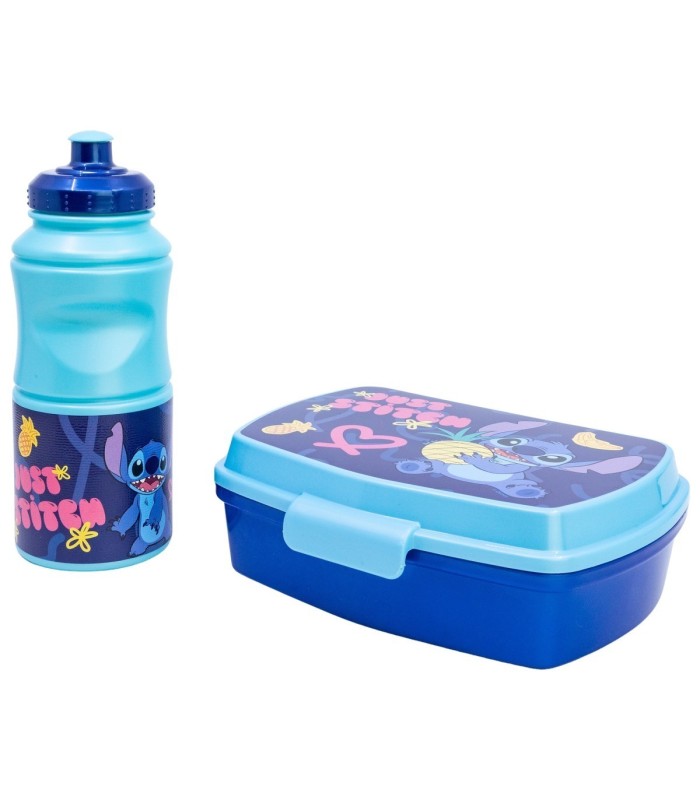 2 PCS BTS SET (SPORT BOTTLE AND SANDWICH BOX) IN GIFT BOX  STITCH PALMS