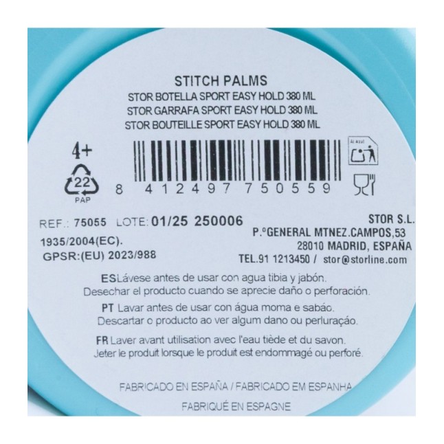 2 PCS BTS SET (SPORT BOTTLE AND SANDWICH BOX) IN GIFT BOX  STITCH PALMS