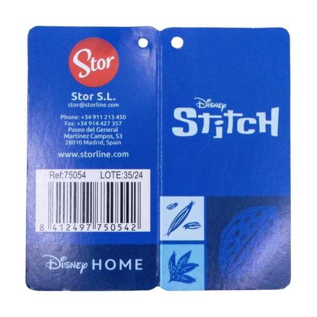 DRAWSTRING LUNCH BAG STITCH BLUE LEAVES