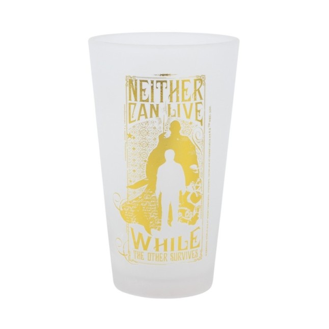 2 PCS GLASS CASUAL TUMBLER 490 ML SET HARRY POTTER GOLDEN MAGIC