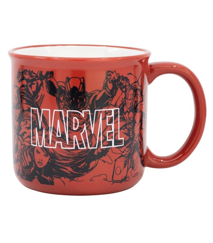 CERAMIC BREAKFAST MUG 14 OZ IN GIFT BOX MARVEL PATTERN