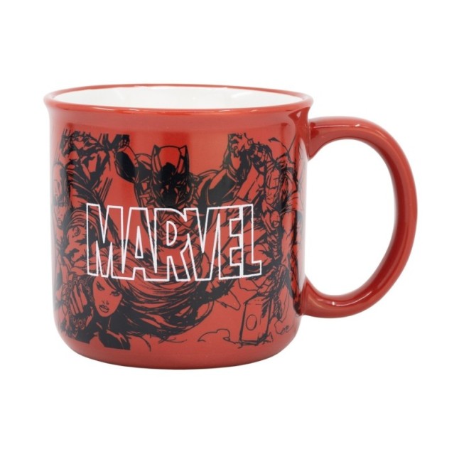 CERAMIC BREAKFAST MUG 14 OZ IN GIFT BOX MARVEL PATTERN