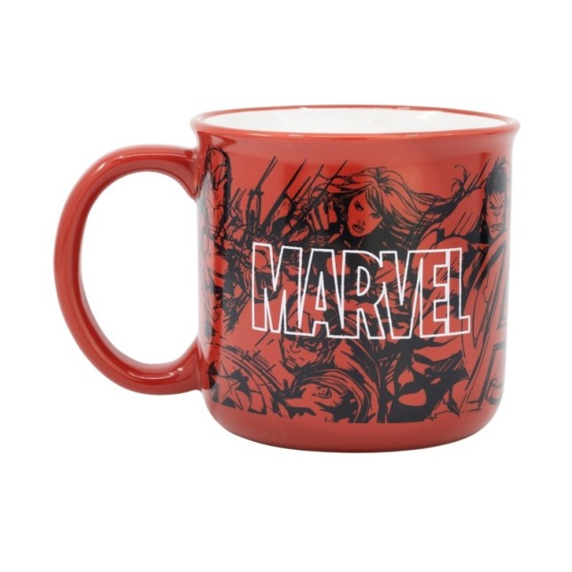 CERAMIC BREAKFAST MUG 14 OZ IN GIFT BOX MARVEL PATTERN