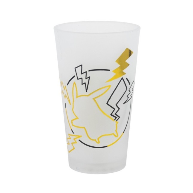 2 PCS GLASS CASUAL TUMBLER 490 ML POKEMON THUNDERSTRUCK