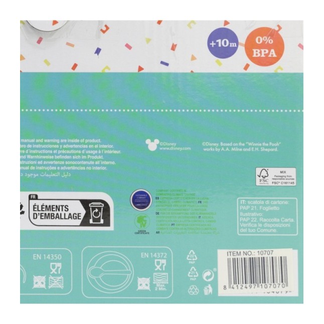 BABY 3 PCS SET IN GIFT BOX (TRAINING MUG, BOWL, SPOON) MINNIE MOUSE HEART FULL