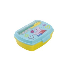 FUNNY SANDWICH BOX WITH CUTLERY PEPPA PIG CORE 2022