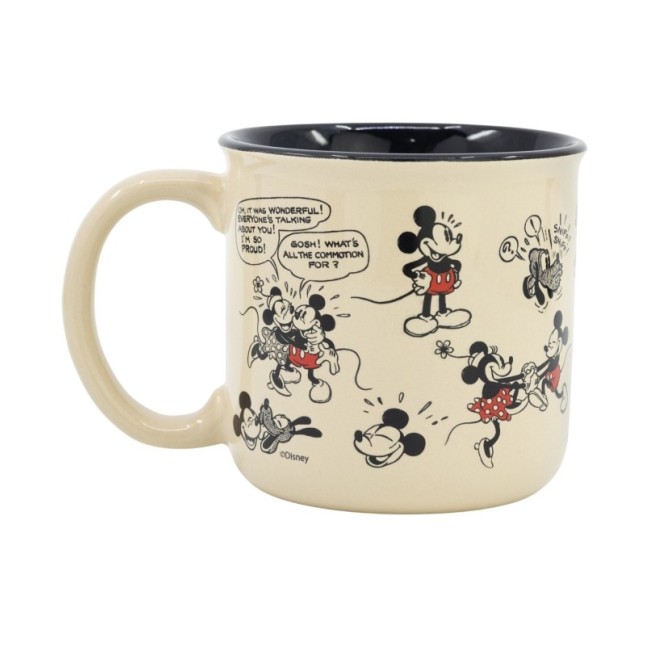 CERAMIC BREAKFAST MUG 14 OZ IN GIFT BOX MICKEY MOUSE VINTAGE