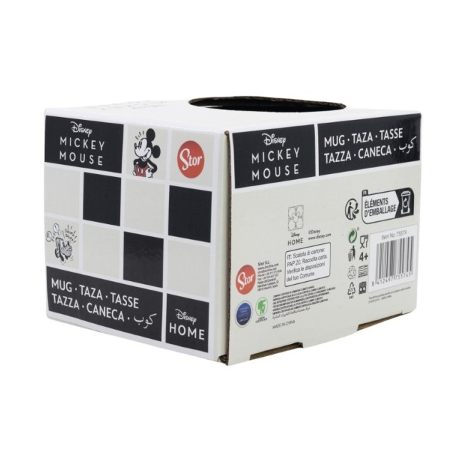 CERAMIC BREAKFAST MUG 14 OZ IN GIFT BOX MICKEY MOUSE VINTAGE