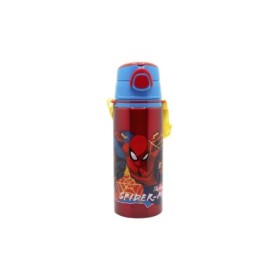 ALUMINIUM POP UP BOTTLE WITH STRAP 730 ML SPIDERMAN MOVING TARGET