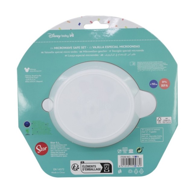 TODDLER 2 PCS MICRO SET (MICRO BOWL & MICRO PP SPOON TODDLER) MINNIE MOUSE HEART FULL