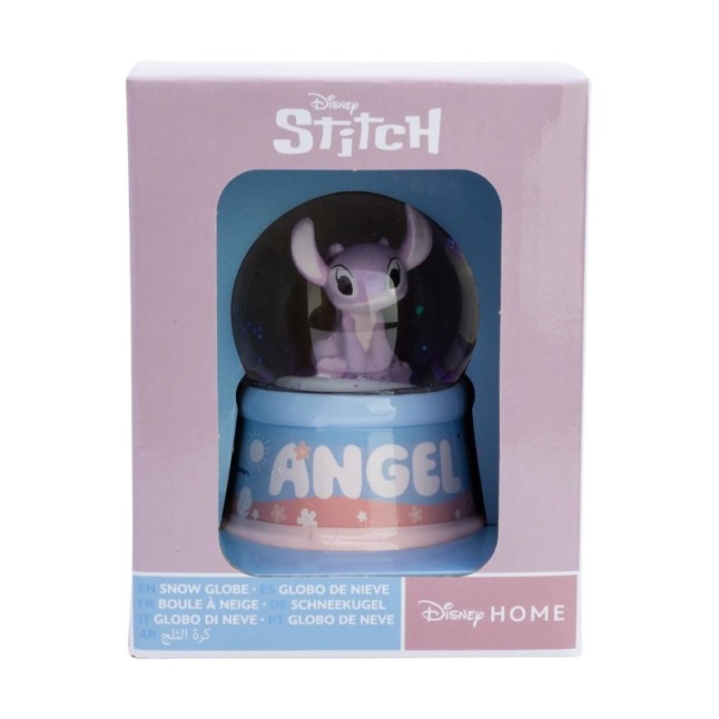 GLASS SNOW GLOBE ANGEL EN ESTUCHE