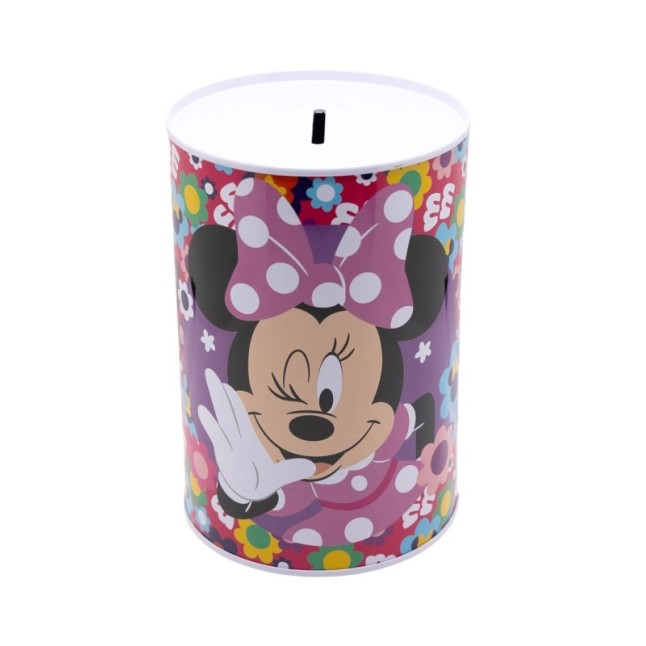 METALLIC MONEY BANK MINNIE BOLD FLORALS