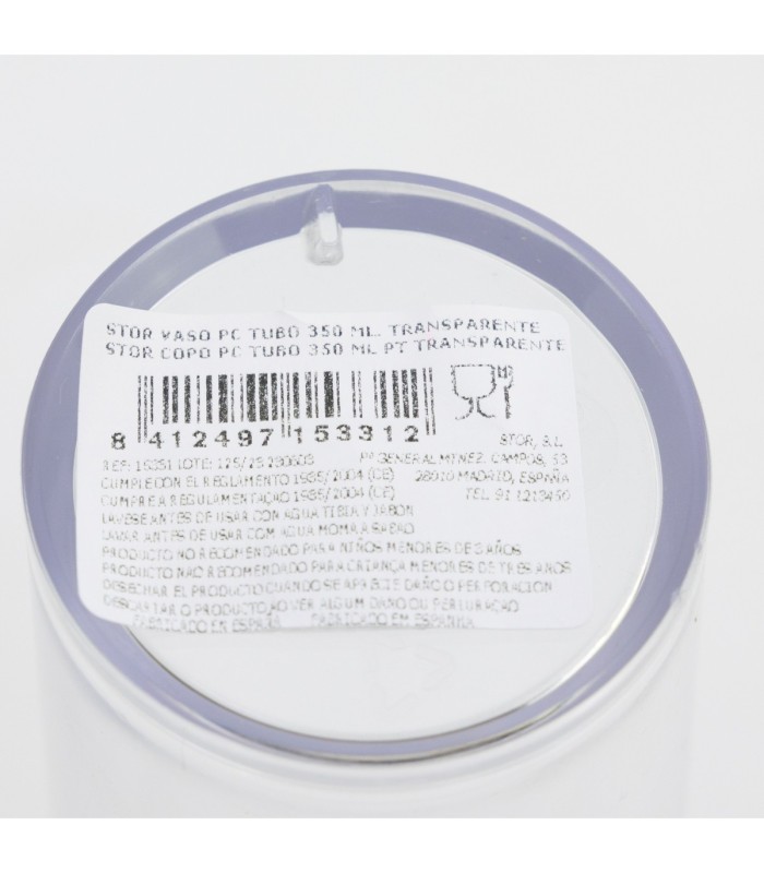 SMALL GLASS 35 CL TRANSPARENT POLYCARBONATE