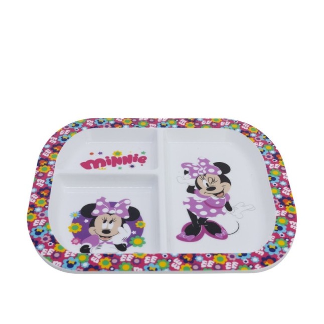 RECTANGULAR DIVIDED PLATE ST MINNIE BOLD FLORALS