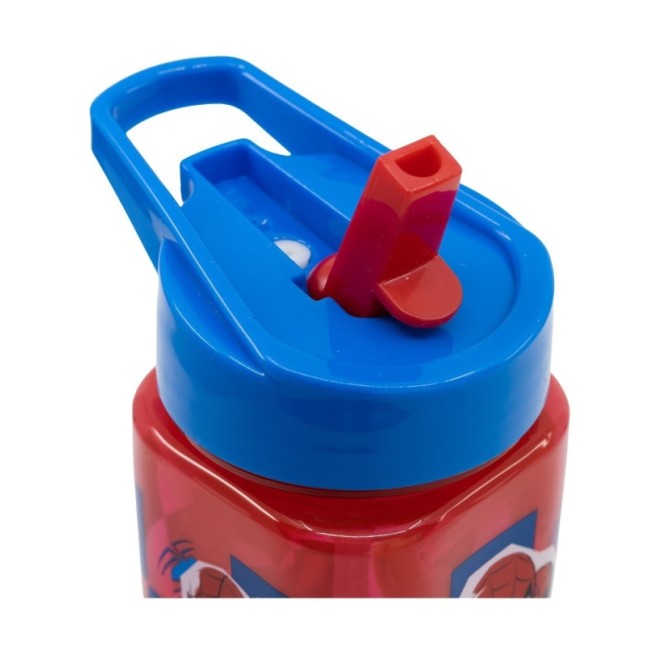 SQUARE WATER BOTTLE 510 ML SPIDERMAN ARACHNID GRID