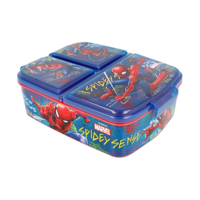 MULTI COMPARTMENT SANDWICH BOX SPIDERMAN GRAFFITI